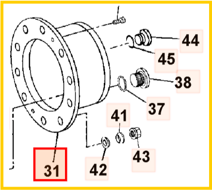 Крышка редуктора JCB 10/300142