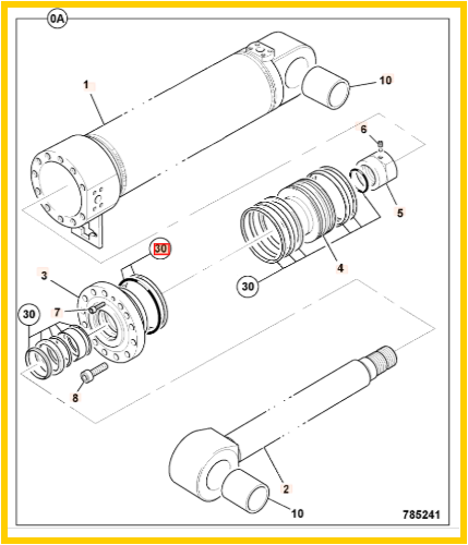 Комплект уплотнений JCB 903/20591