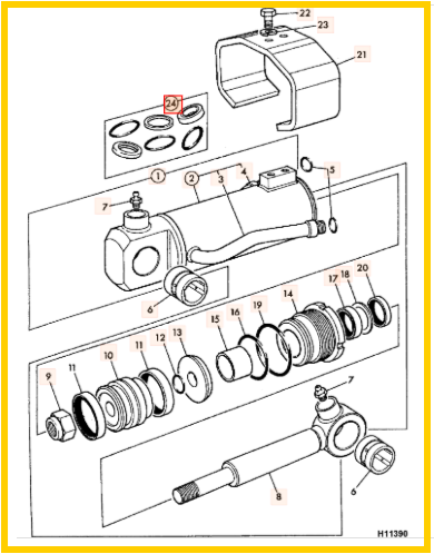 Комплект уплотнений JCB 31/22506