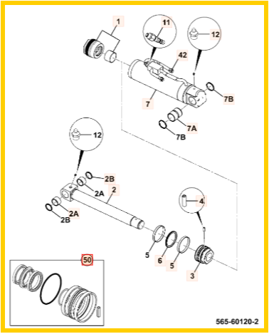 Комплект уплотнений JCB 991/20017