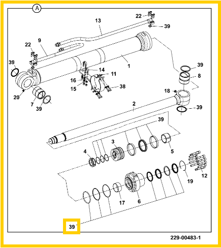 Комплект уплотнений JCB 550/41747