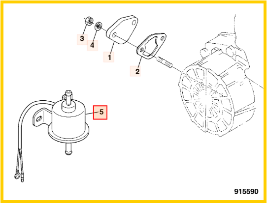 Насос подкачки топлива JCB 02/601222