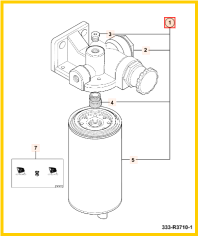 Топливный фильтр JCB 32/926106