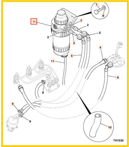 Топливный фильтр JCB 32/925628