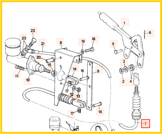 Трос ручника JCB 910/46100