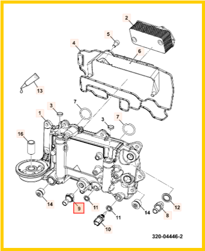 Датчик давления масла JCB 320/04083