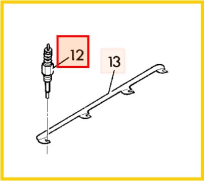 Свеча подогрева JCB 717/10700
