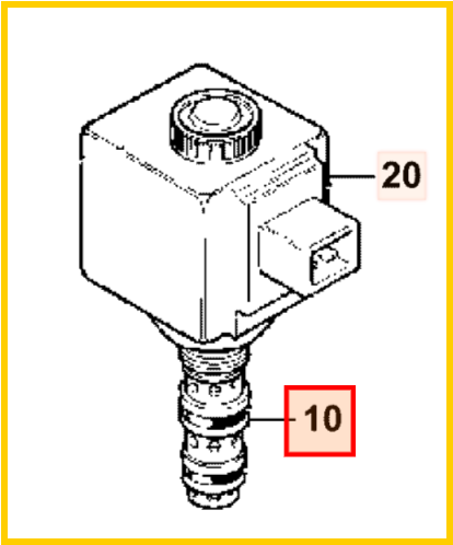 Клапан соленоида JCB 332/Y8062