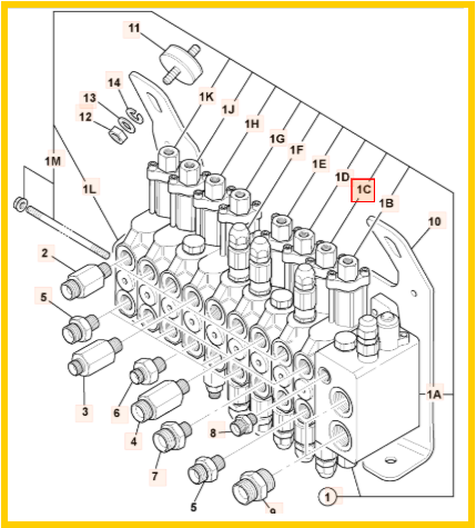 Клапан JCB 25/223335