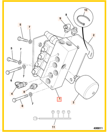 Блок соленоидов JCB 25/222787