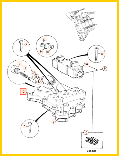 Блок соленоидов JCB 459/10090