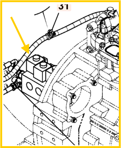 Блок клапанов JCB 335/C1582