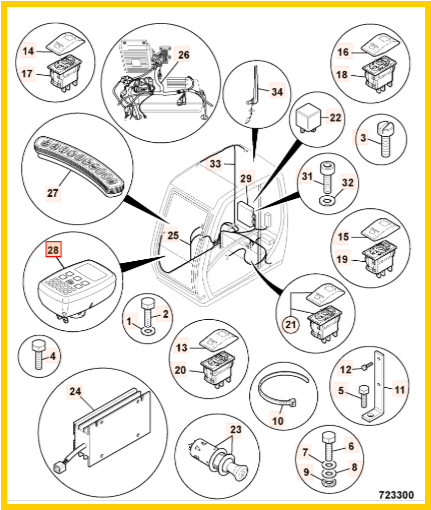 Блок управления JCB 728/19700