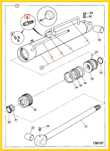 Клапан JCB 25/222368