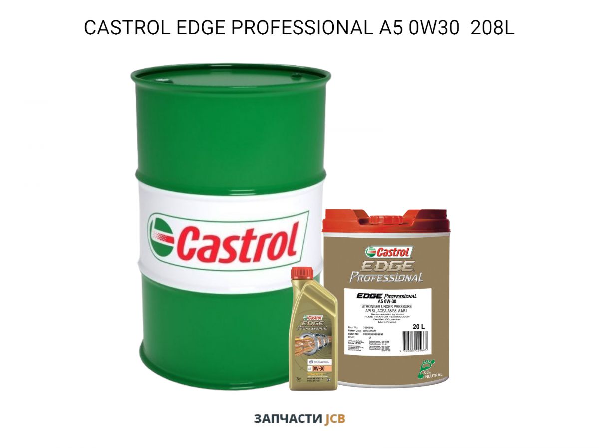 Моторное масло CASTROL EDGE PROFESSIONAL A5 0W30 208L