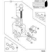 Секция гидрораспределителя JCB 25/221857