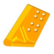 Нож боковой левый Komatsu D375 - 195-71-61930