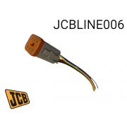 Штекер на передние квадратные фары JCB JCBLINE006