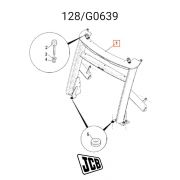 Рамка решетки радиатора JCB 128/G0639